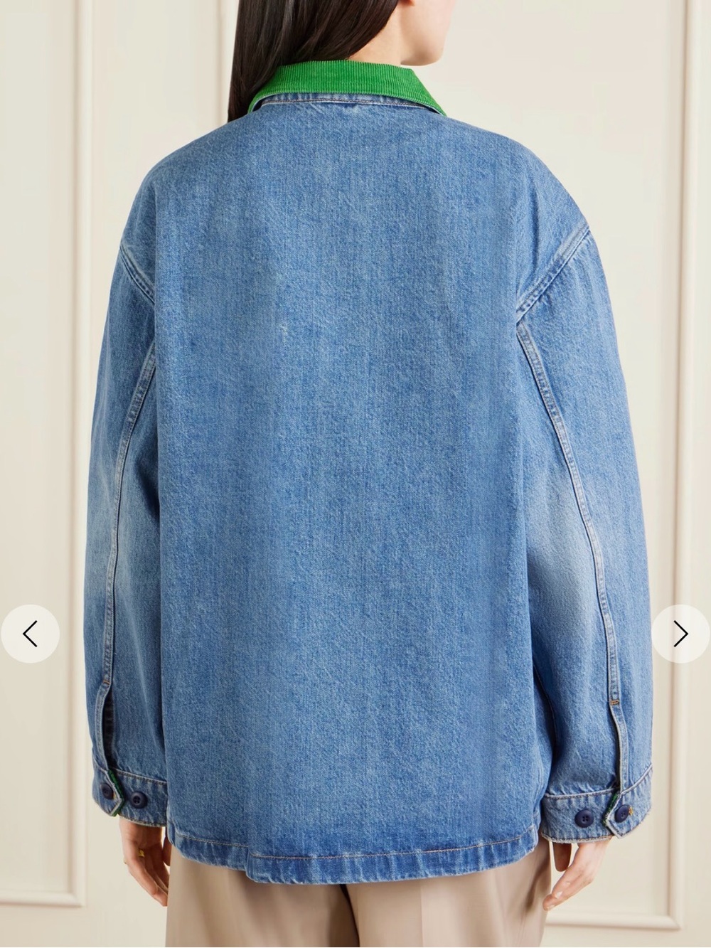 Doen Pascual corduroy-trimmed denim jacket - Picture 4 of 6